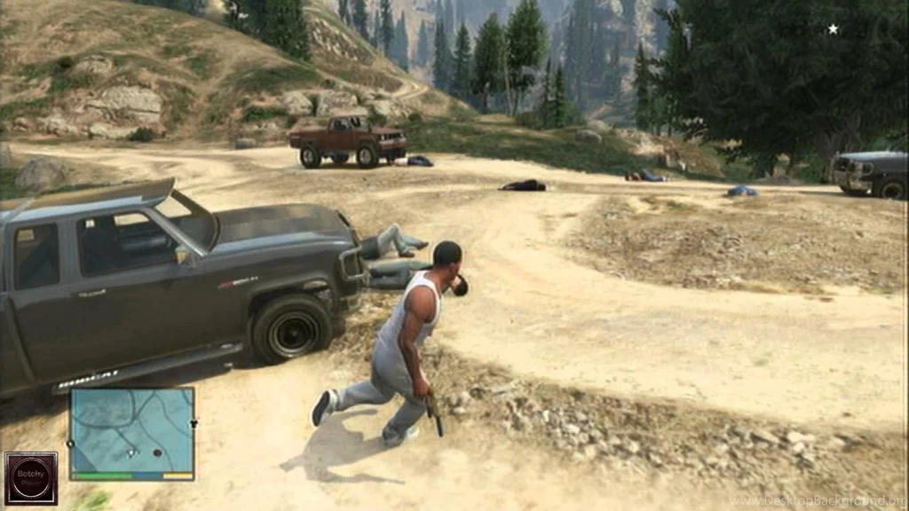 GTA 5: Easter Egg Desert Shootout (No Country For Old Men) + ...
