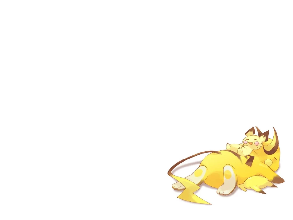 Pichu Pokemon Raichu Simple Backgrounds Wallpapers (