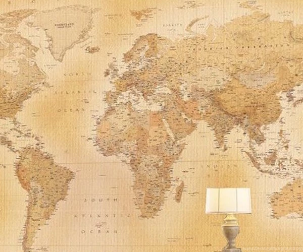 Vintage World Map Wall Mural » Review