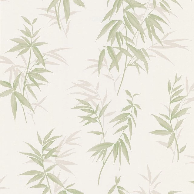 Bamboo Shoot Light Green Leaves Wallpaper, Bolt Tropical ...