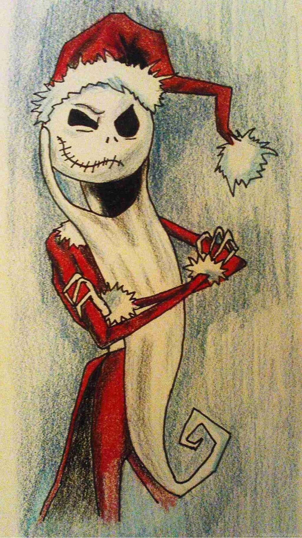 Crayon Nightmare Before Christmas 2015 Jack Skellington Santa ...