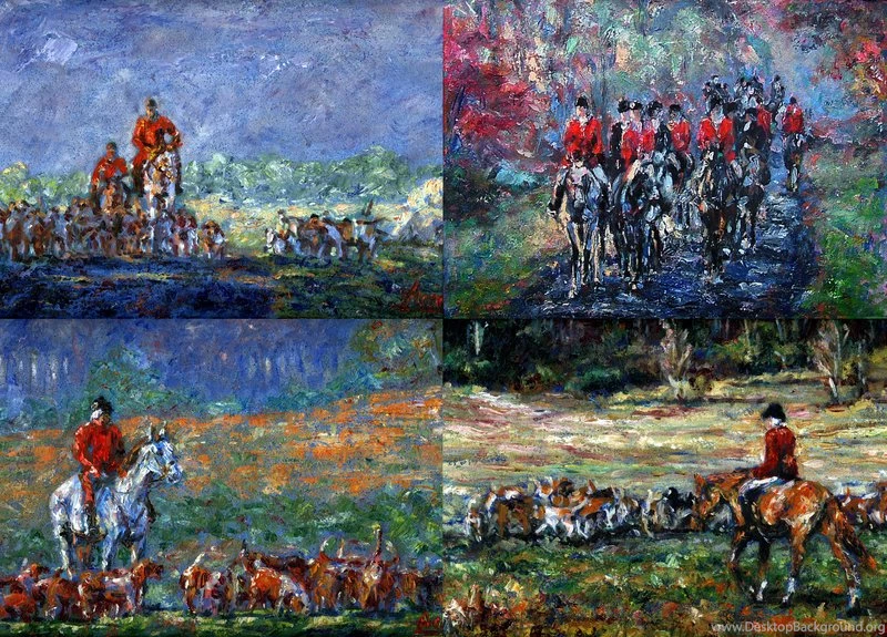 Fox Hunt Painting Images