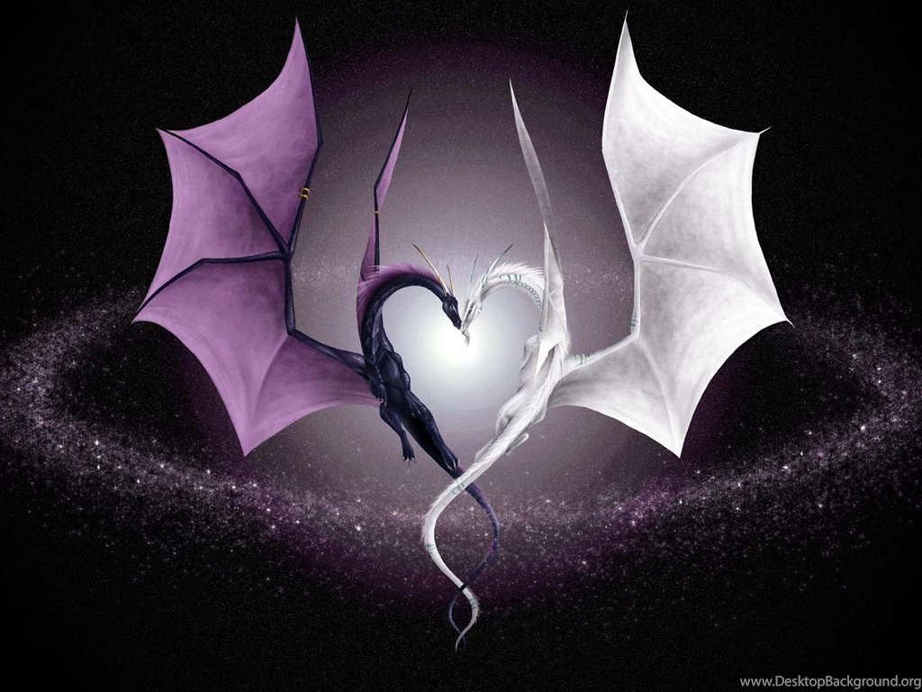 3D Evil's Heart With Horn And Dragon Wings Wallpapers