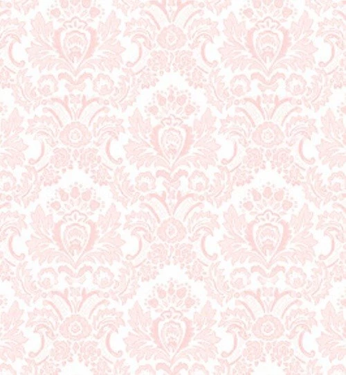 Wallpapers Pale Pink Classic Elegant Print Damask