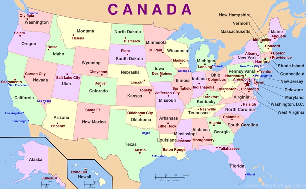 Map Of Usa Free Large Images