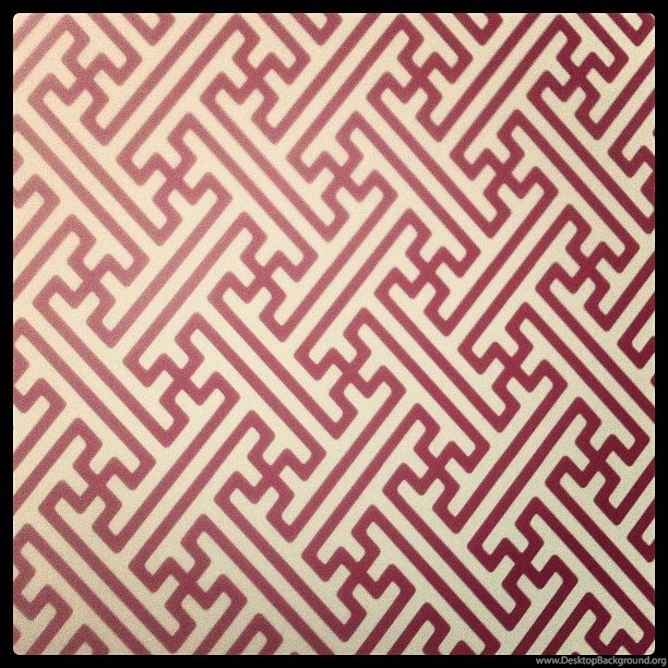One Problem With This Hotel Room: The Swastika Wallpaper.