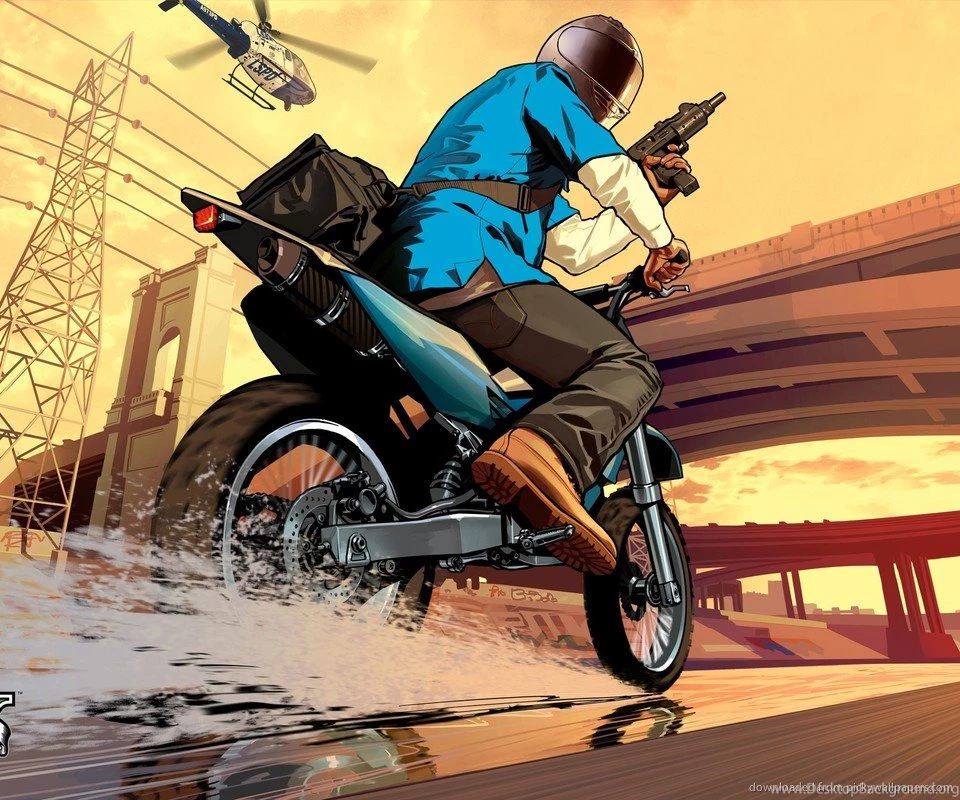 Download GTA 5 Armed Biker Wallpapers For Google Nexus S