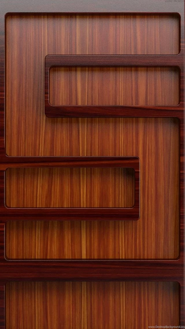 Wooden Shelves 3 iPhone 5 Wallpapers