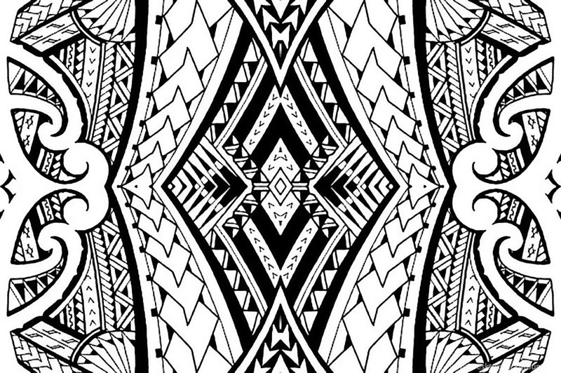 Maori Wallpapers   Flyingfish   Spoonflower