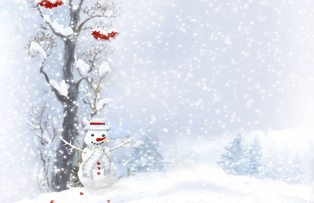Wallpapers Holidays Christmas Snowmen Snow Snowflakes Image ...