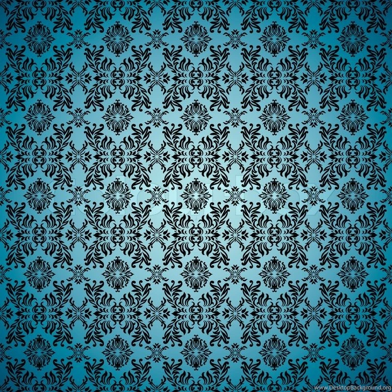 Blue Seamless Wallpaper Backgrounds With Tile Gothic Pattern ...