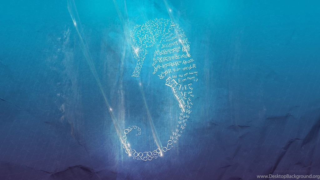 Abstract Typography Wallpapers – Seahorse