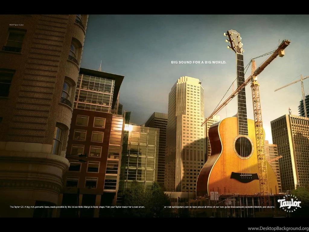 Taylor Guitars   Cityscape By Vitro   Print