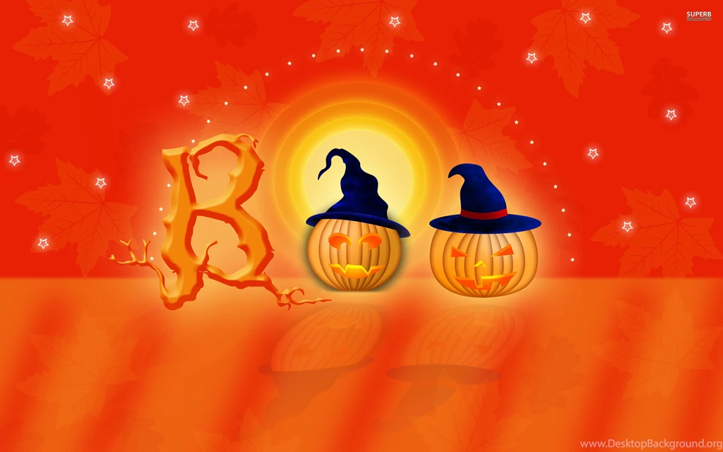 Simple Wallpapers With A Pumpkin For A Happy Halloween