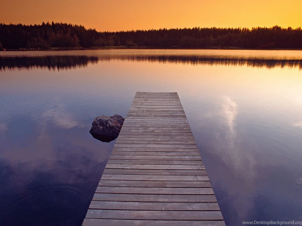 Beautiful Light At Dusk, Finland