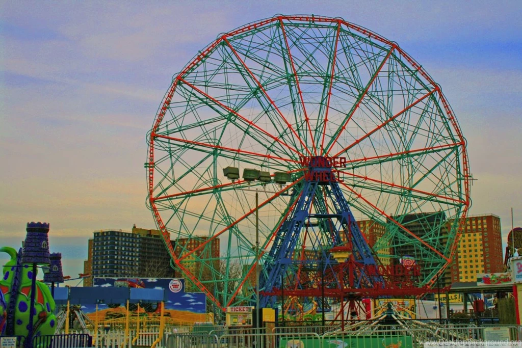 Coney Island Ferris Wheel HD Desktop Wallpapers : High Definition ...