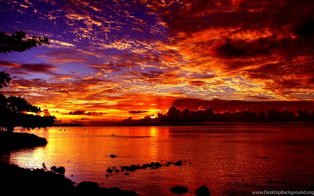 Dramatic Sunset Wide Wallpapers