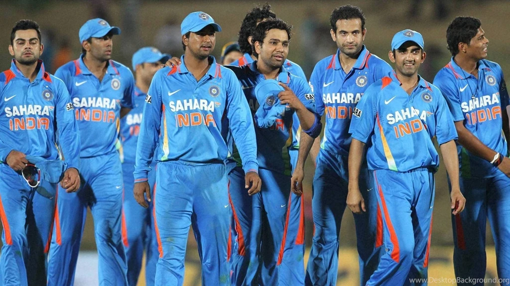 Oja Pathan And Rohit Sharma Indian Cricketer During One Day Match ...