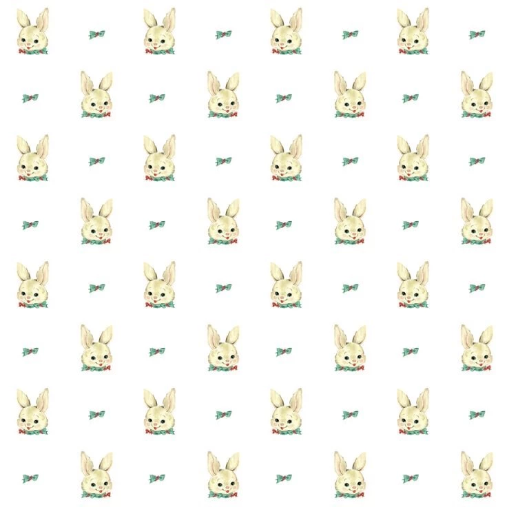 Free Seamless Vintage Bunny Pattern: Use It As Blog Backgrounds ...