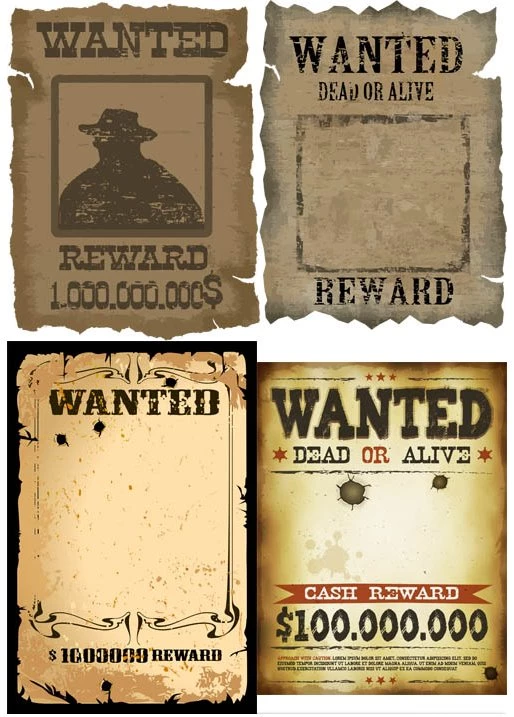 Wanted Poster Backgrounds Art Backgrounds Vector Free Download