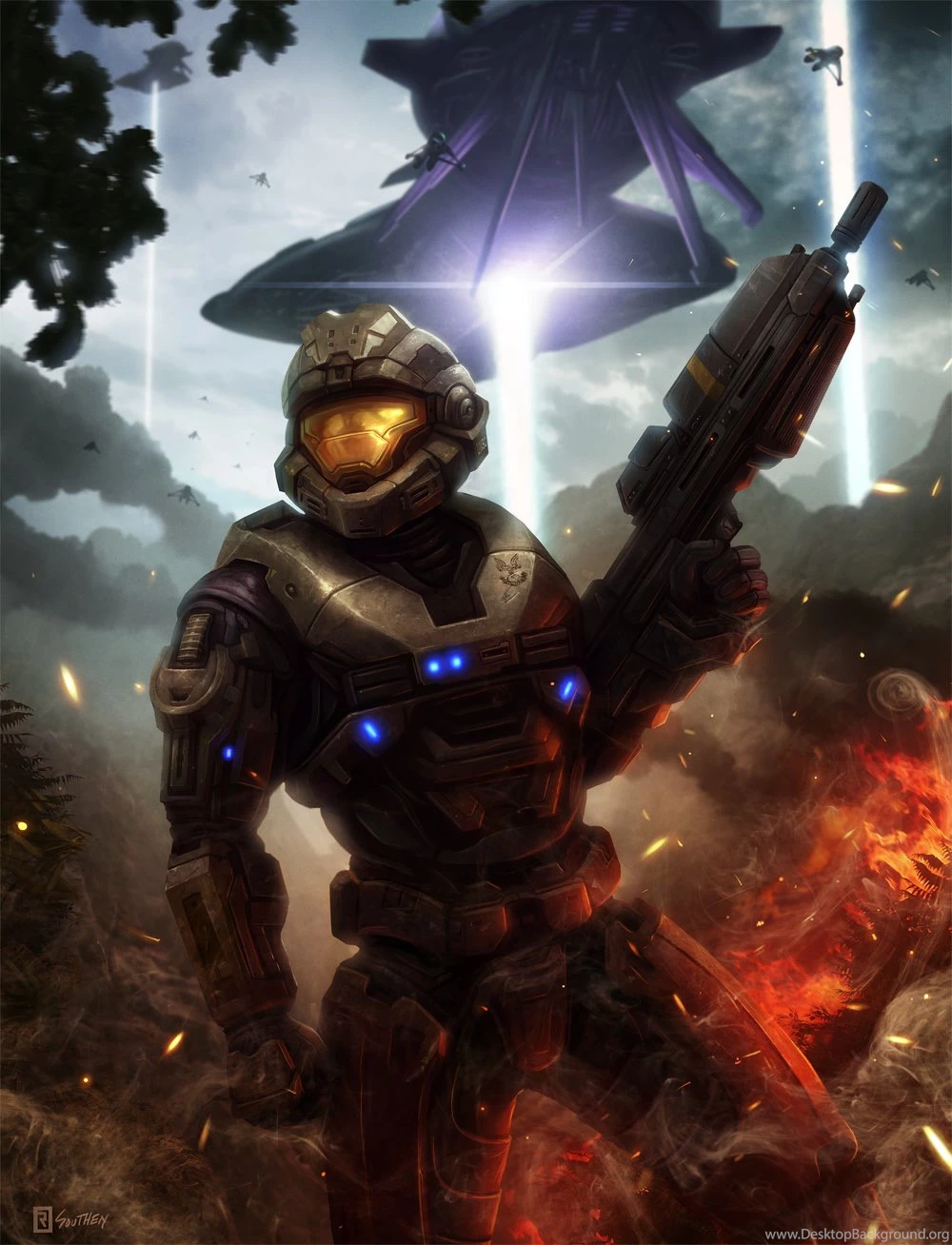 DeviantArt: More Like Halo: Reach Noble Six By Rahll