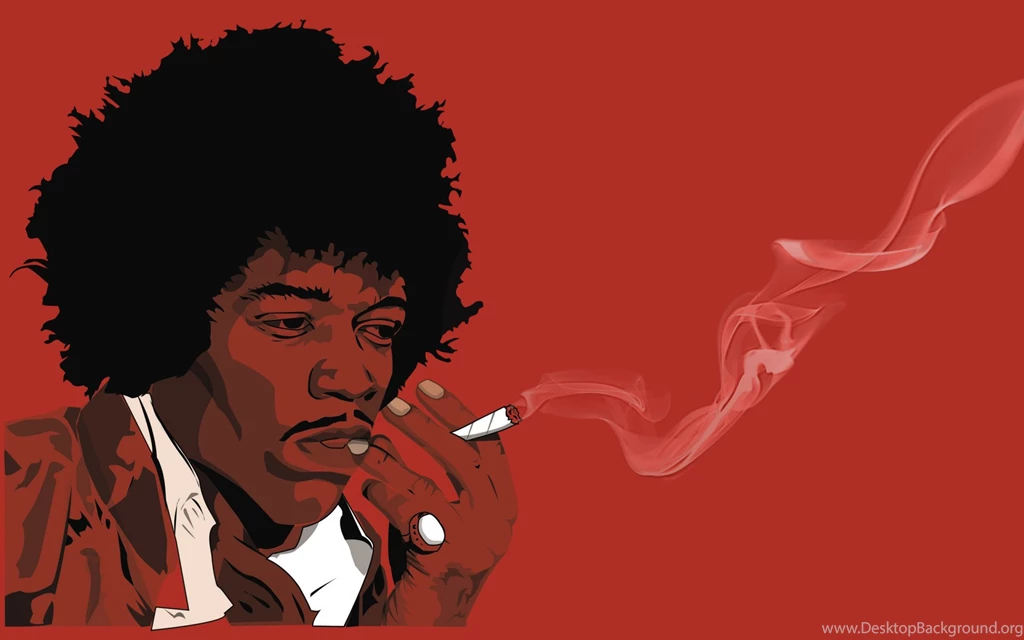 A Afro Man Smoking