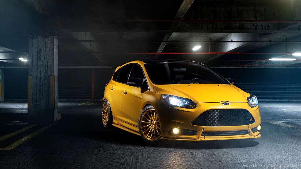 Download Wallpapers 3840x2160 Focus, Ford, Front View, Yellow, Cars ...
