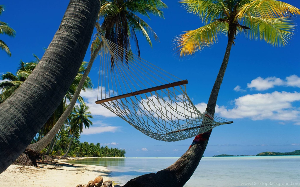 Tropical Beach Pictures Hammock Wallpapers Desktop Kemecer.com