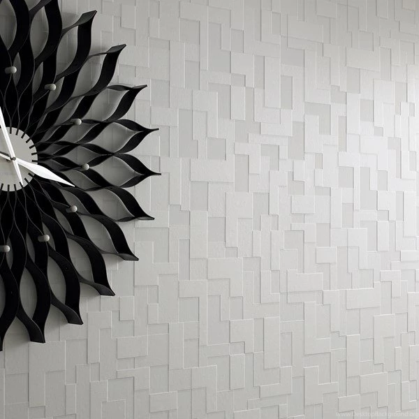 Checker White Tile Wallpapers Geometric Wall Coverings By Graham ...