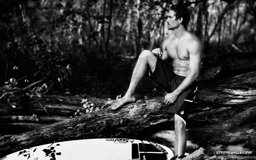 Paul Walker Black And White Photo Color Wallpa