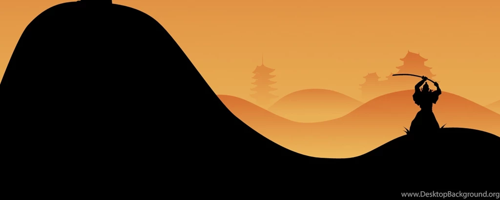 Download Wallpapers 2560x1024 Samurai, Night, Silhouette Dual ...