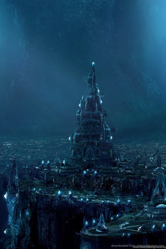 Download Great Underwater City Wallpapers For iPhone 4