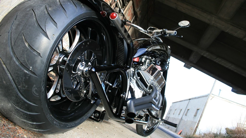 Wallpapers catalogue.com Black V8 Chopper In 1920x1080 Resolution.