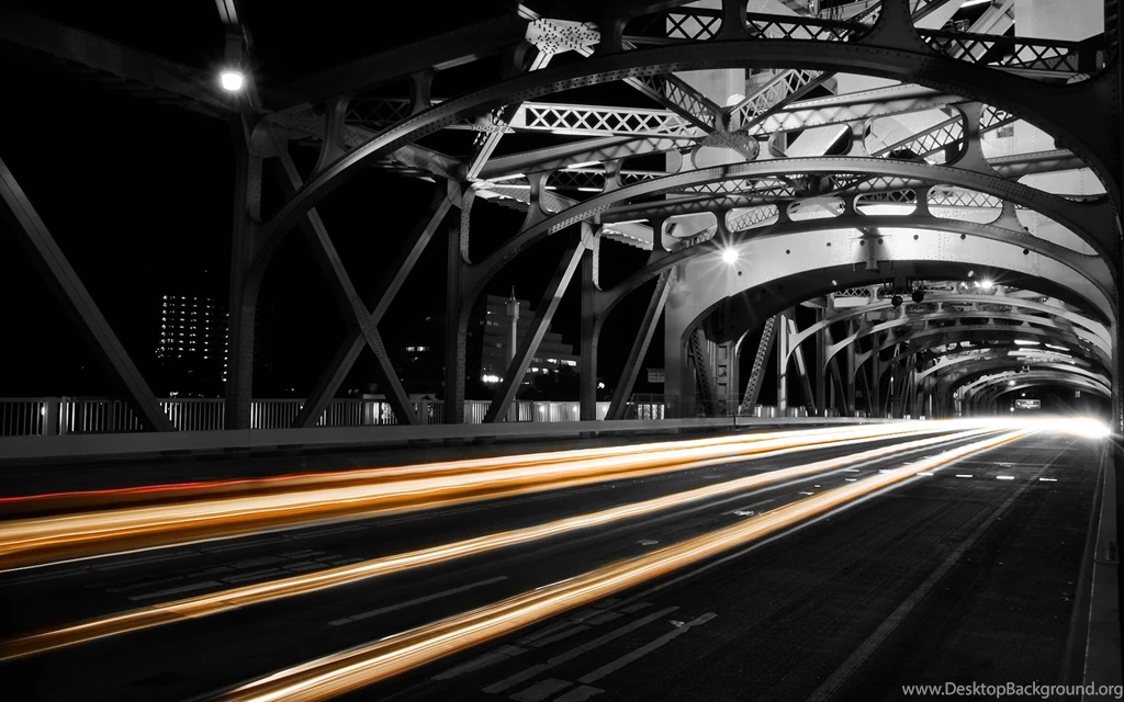 Cityscapes Night Architecture Bridges Urban Highways Long Exposure ...