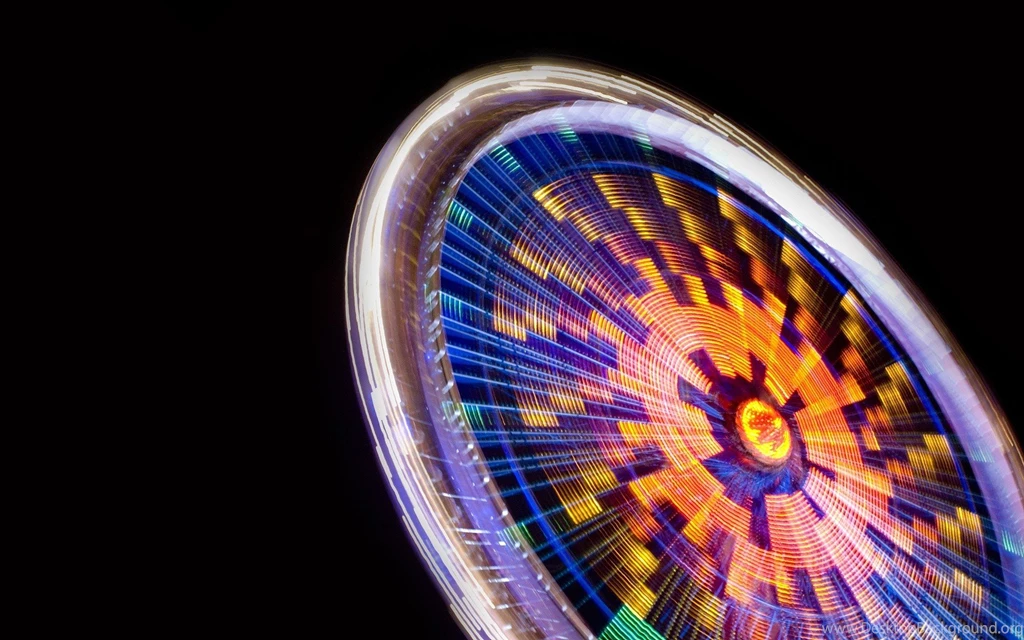 SuperHD.pics: Fair Ferris Wheels Long Exposure Desktop Bakcgrounds