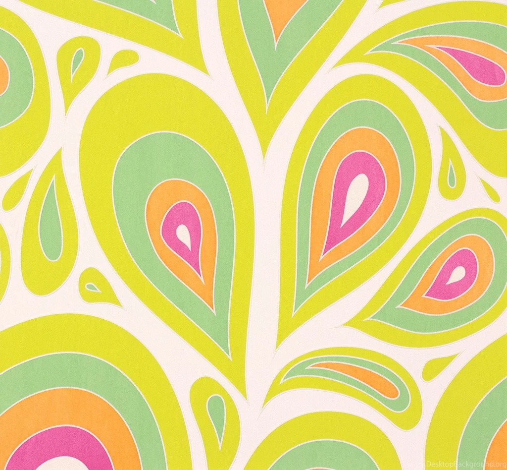 Wallpapers Nena Designer Marburg Retro White Green 57201 Wallpapers ...
