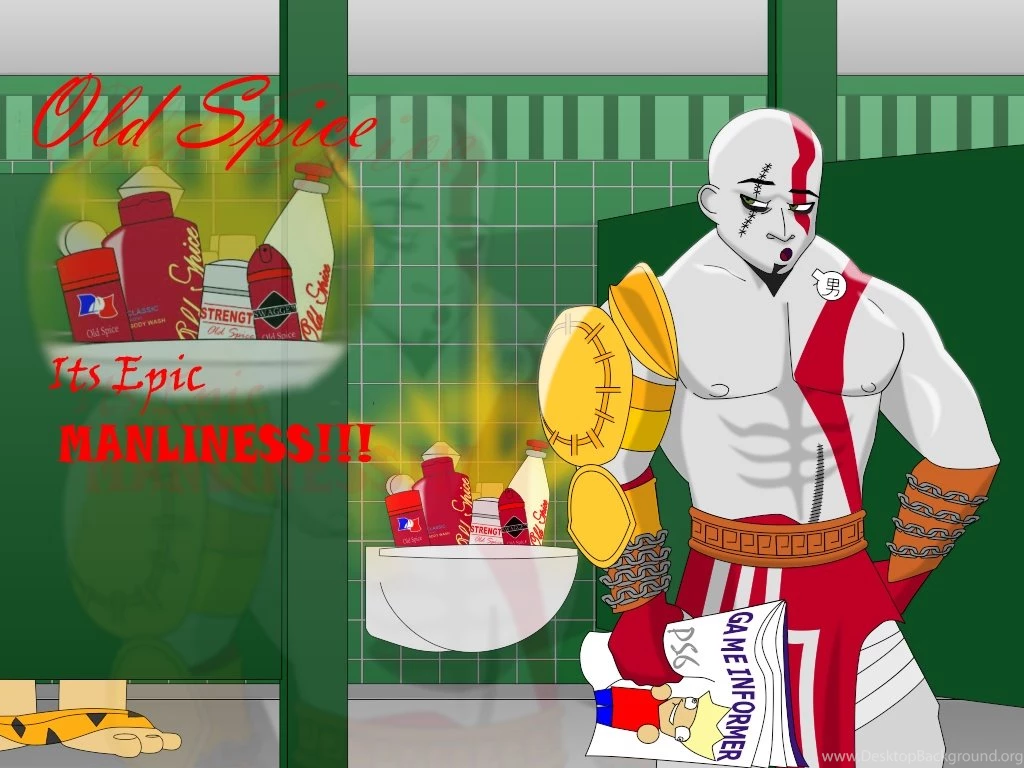 Kratos And Old Spice By CarsPs2V On DeviantArt