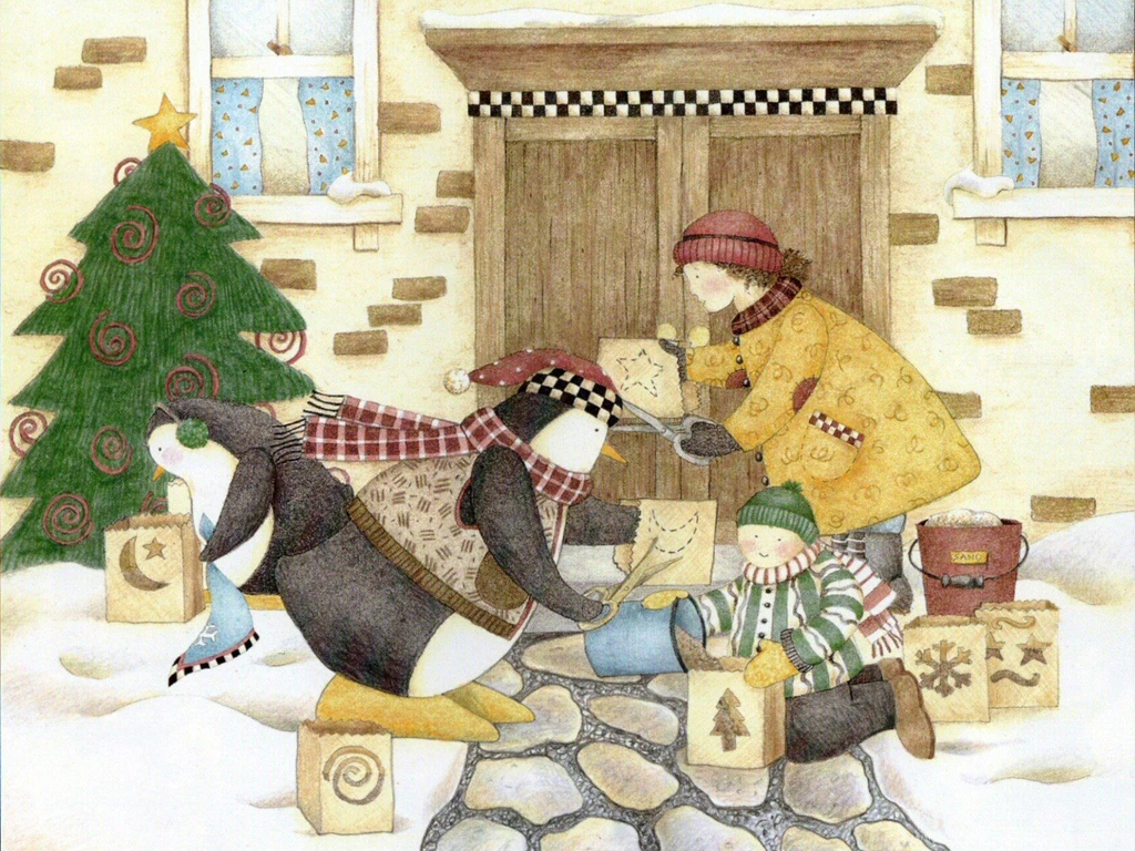 Debbie Mumm Christmas Story Book : Home For The Holiday 1600x1200 ...