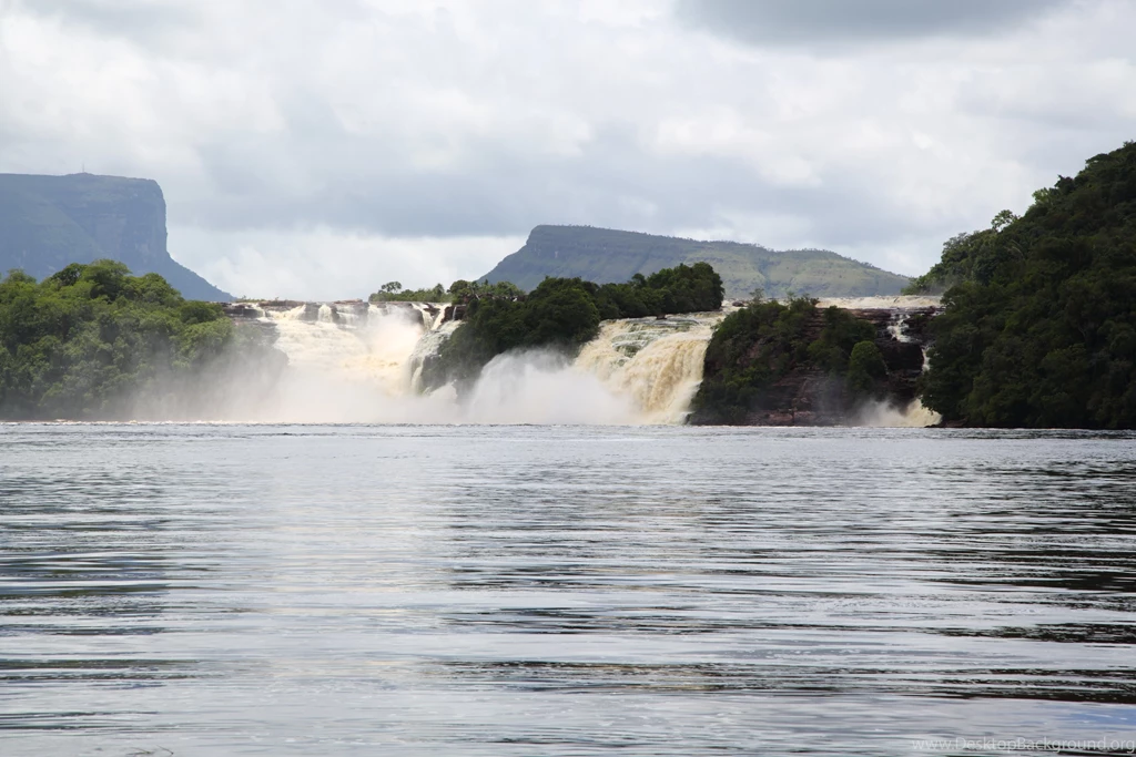 Waterfalls Venezuela Water Nature River Lake Wallpapers