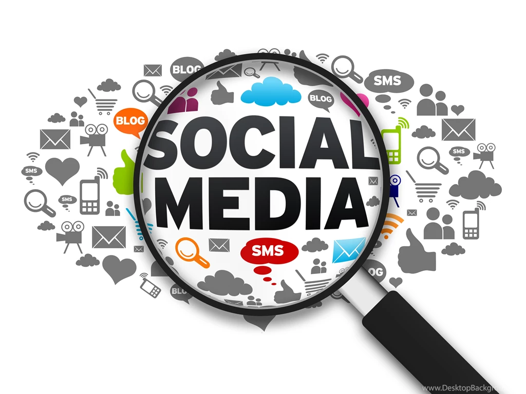 SOCIAL MEDIA Computer Internet Typography Text Poster Wallpapers ...