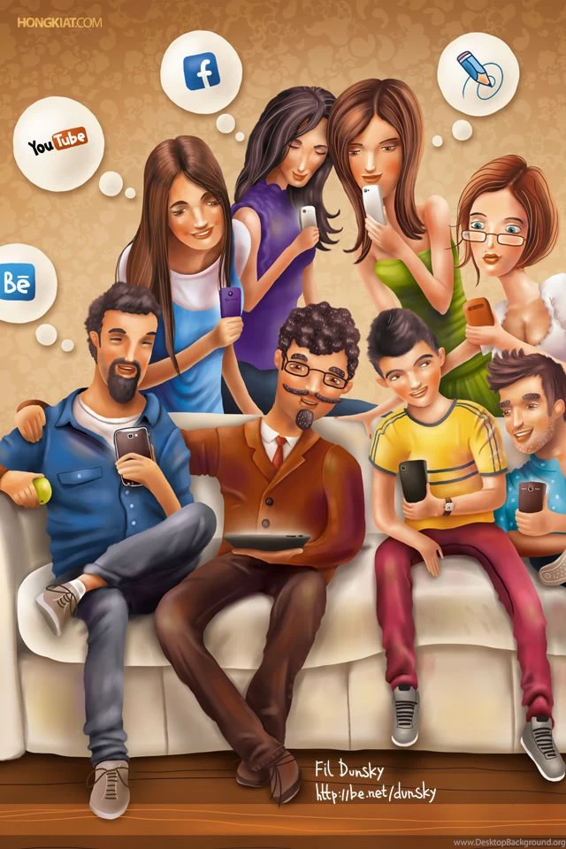 Freebie Release: Social Media Junkies Wallpapers   Hongkiat