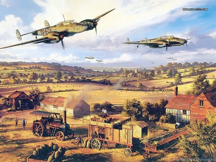 One Tens Over Kent   Aviation Art By Nicolas Trudgian 24 Wallcoo ...