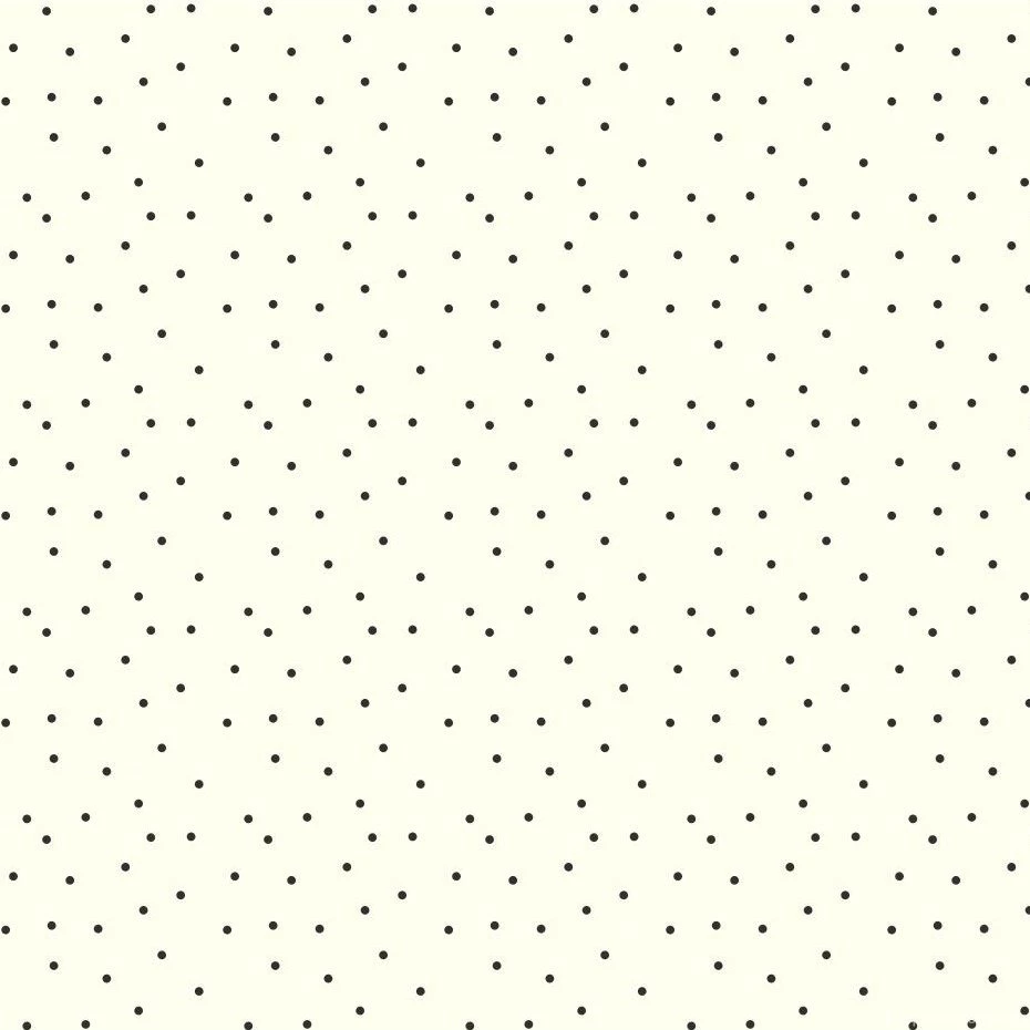 York Wallcoverings Black And White 33' X 20.5" Polka Dot Wallpapers ...