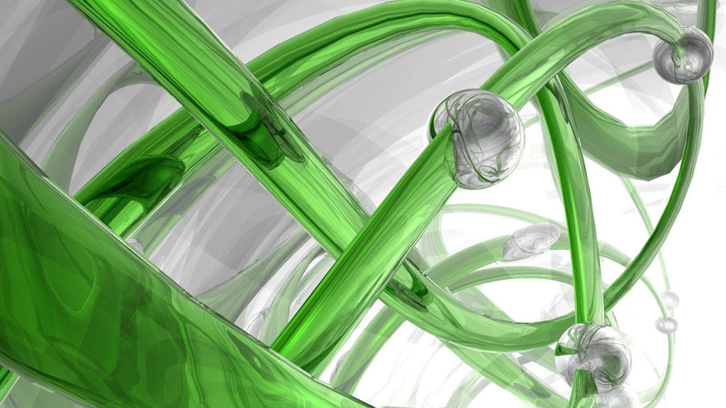 Download Wallpapers 3840x2160 3d, Spiral, Glass, Green, White 4K ...