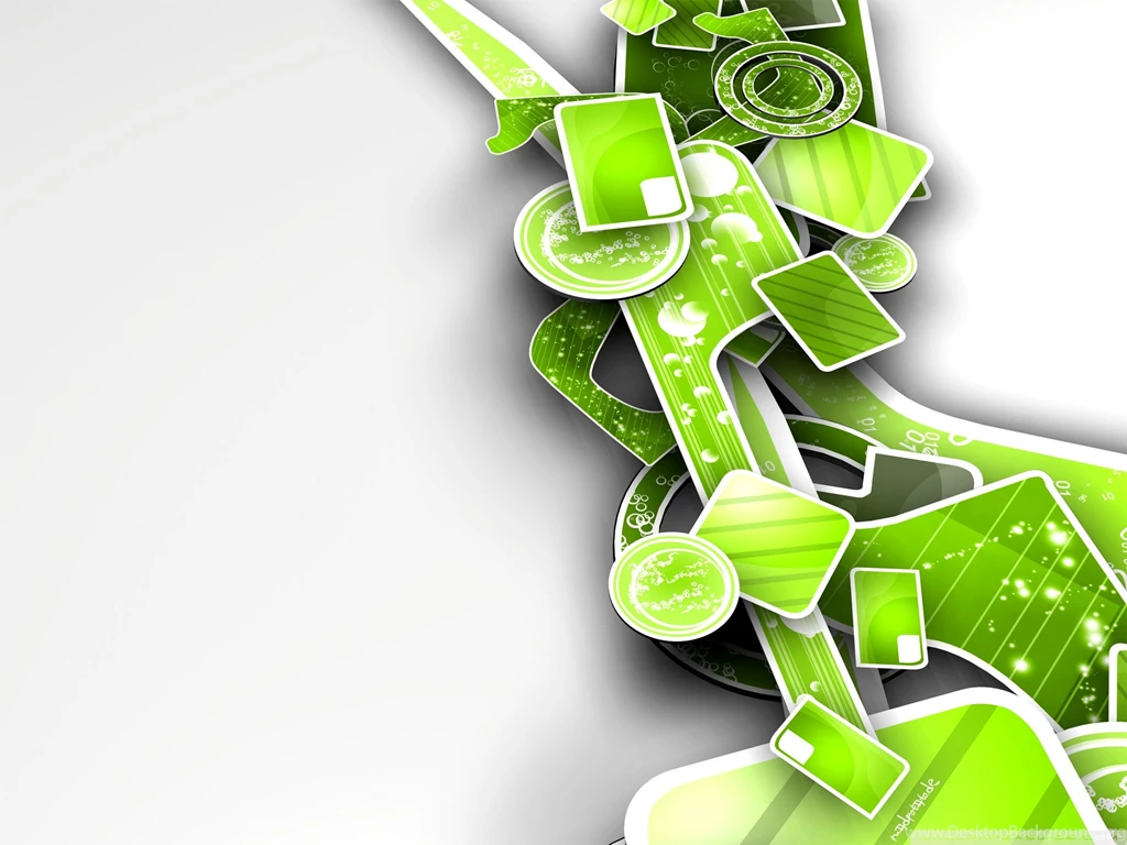 Green Abstract 3D Art HD Desktop Wallpapers : Widescreen : High ...