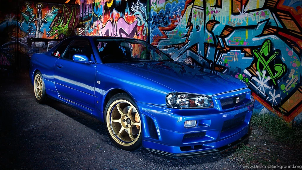 SuperHD.pics: Japanese Blue Cars Graffiti Supercars Desktop ...