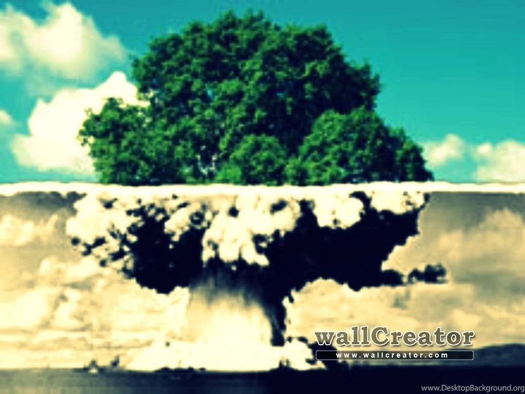 Mushroom Cloud 1366 / 768 Wallpapers