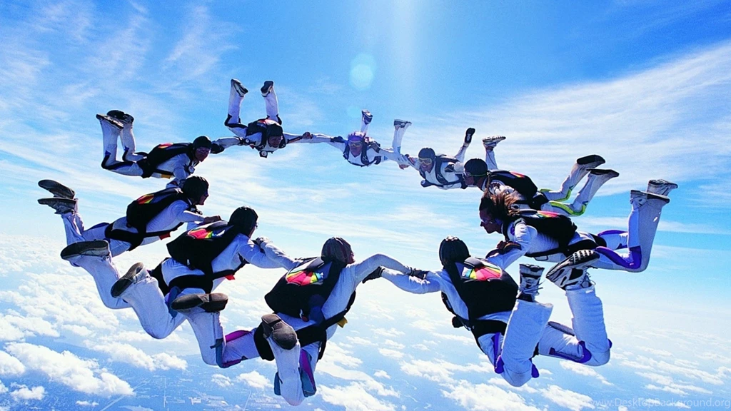 2560x1440 Motivational, Skydiving, Skydive, Formation Skydiving ...
