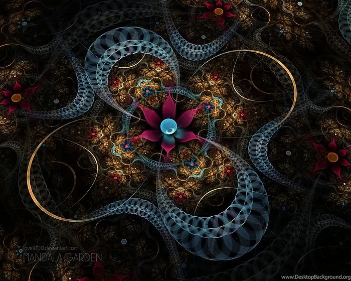 Gorgeous Mandala Garden Fractal Art Wallpapers 43 Wallcoo.net