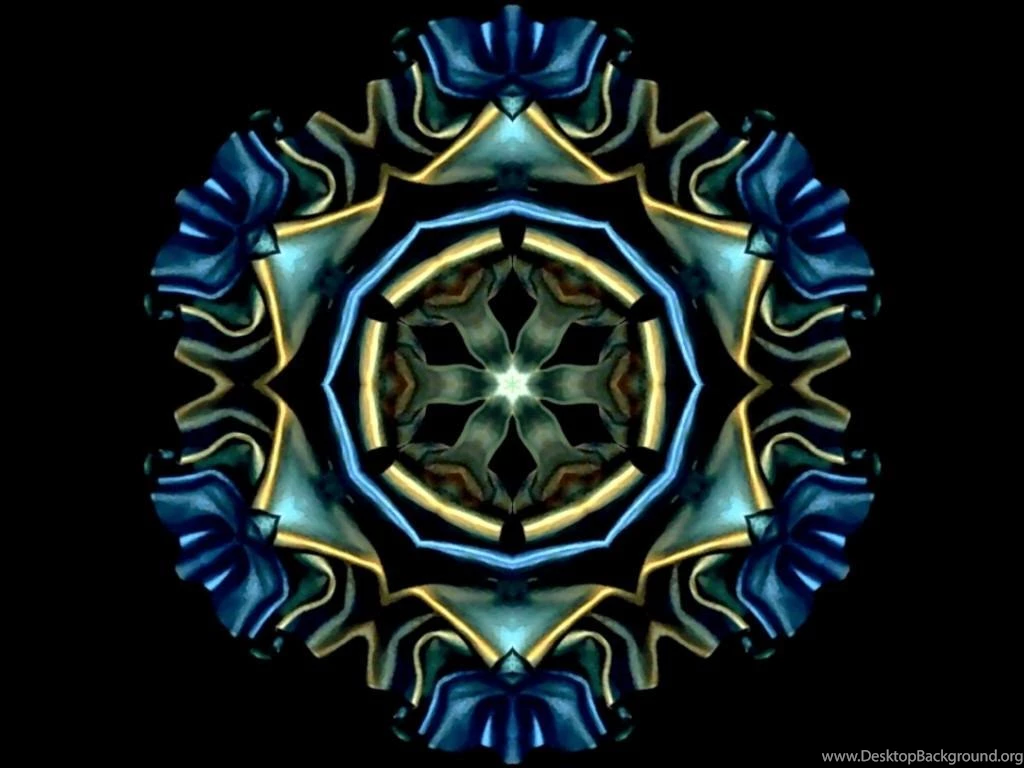 BLUE MANDALA WALLPAPER (